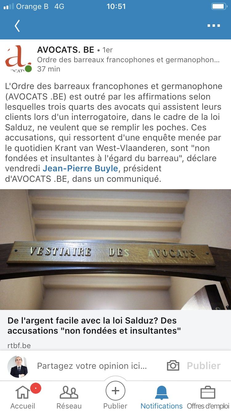 De l’argent facile avec la loi Salduz ?