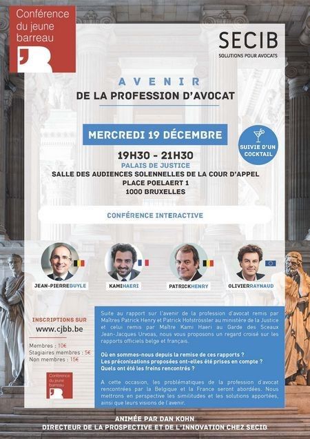 L’avenir de la profession d’avocat – 19 décembre 2018