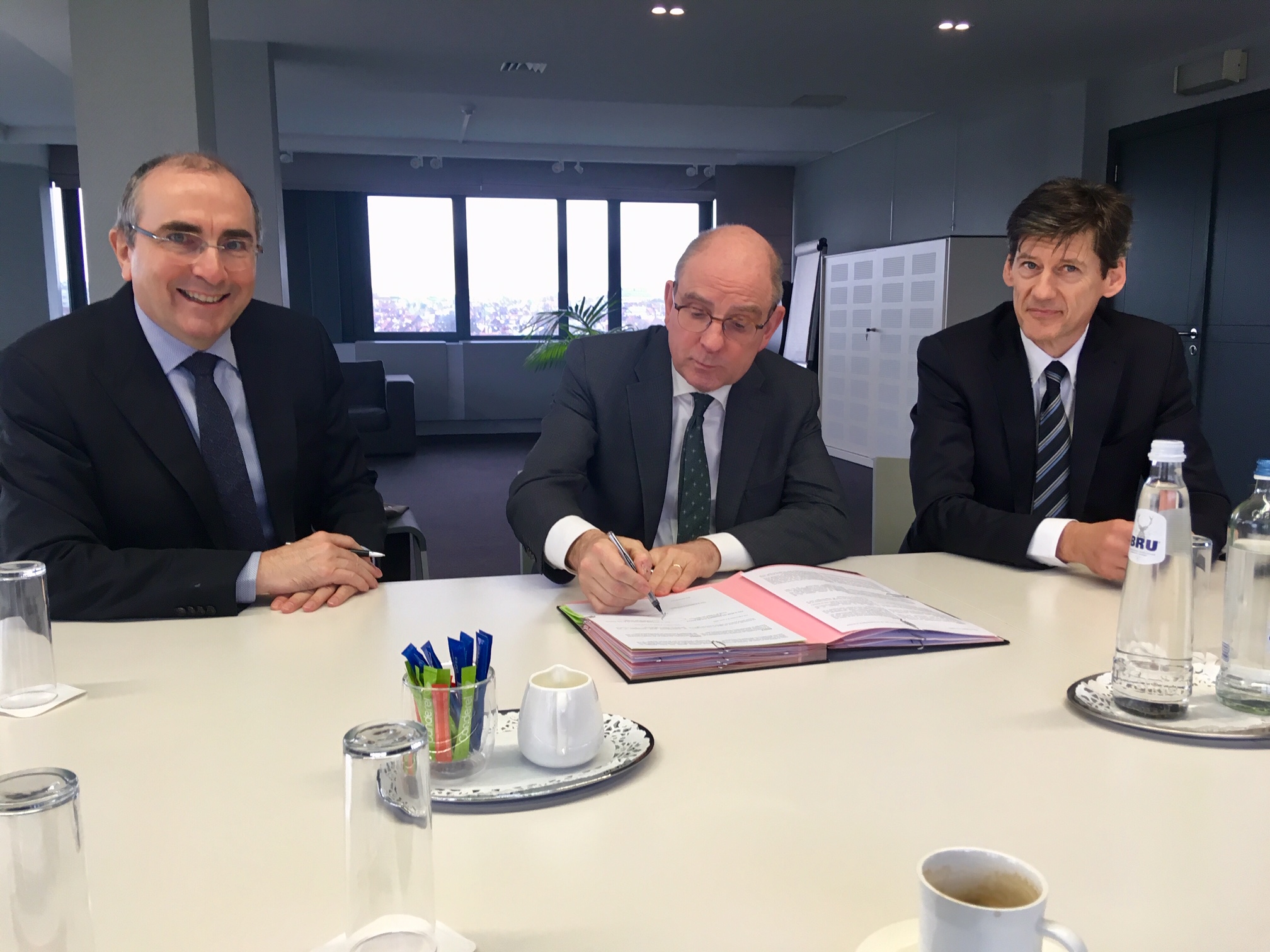 Signature du protocole d’accord entre la Fondation Poelaert et la Régie des Bâtiments