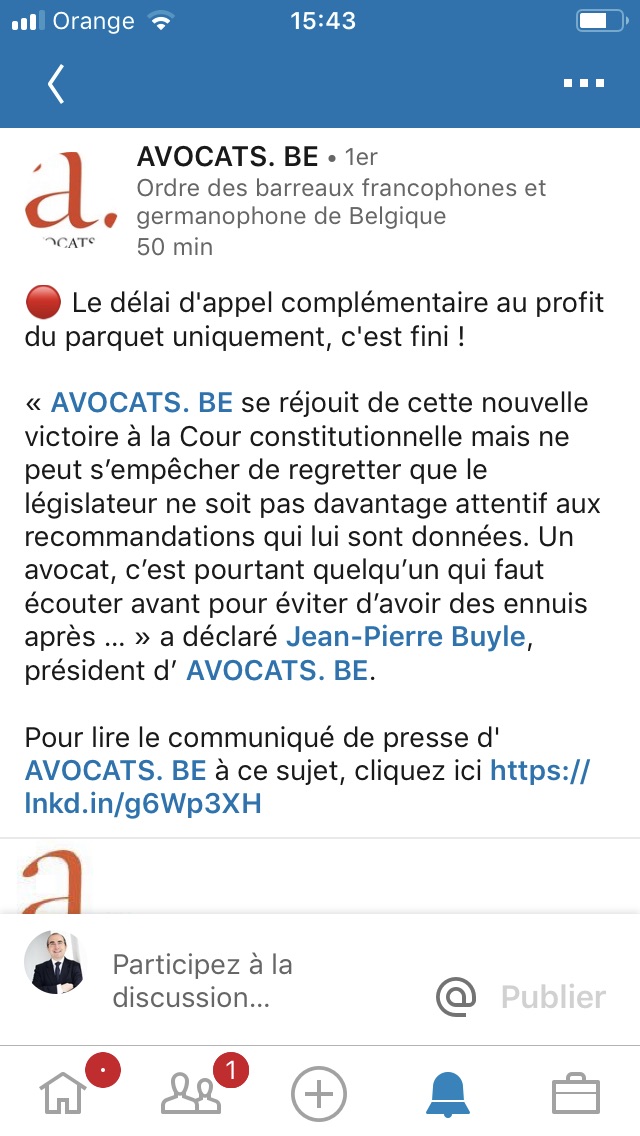 Le délai d’appel complémentaire au profit du Parquet uniquement, c’est fini !