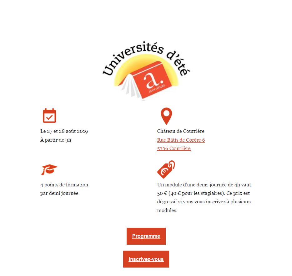 Universités d’été : certains ateliers affichent déjà complet !