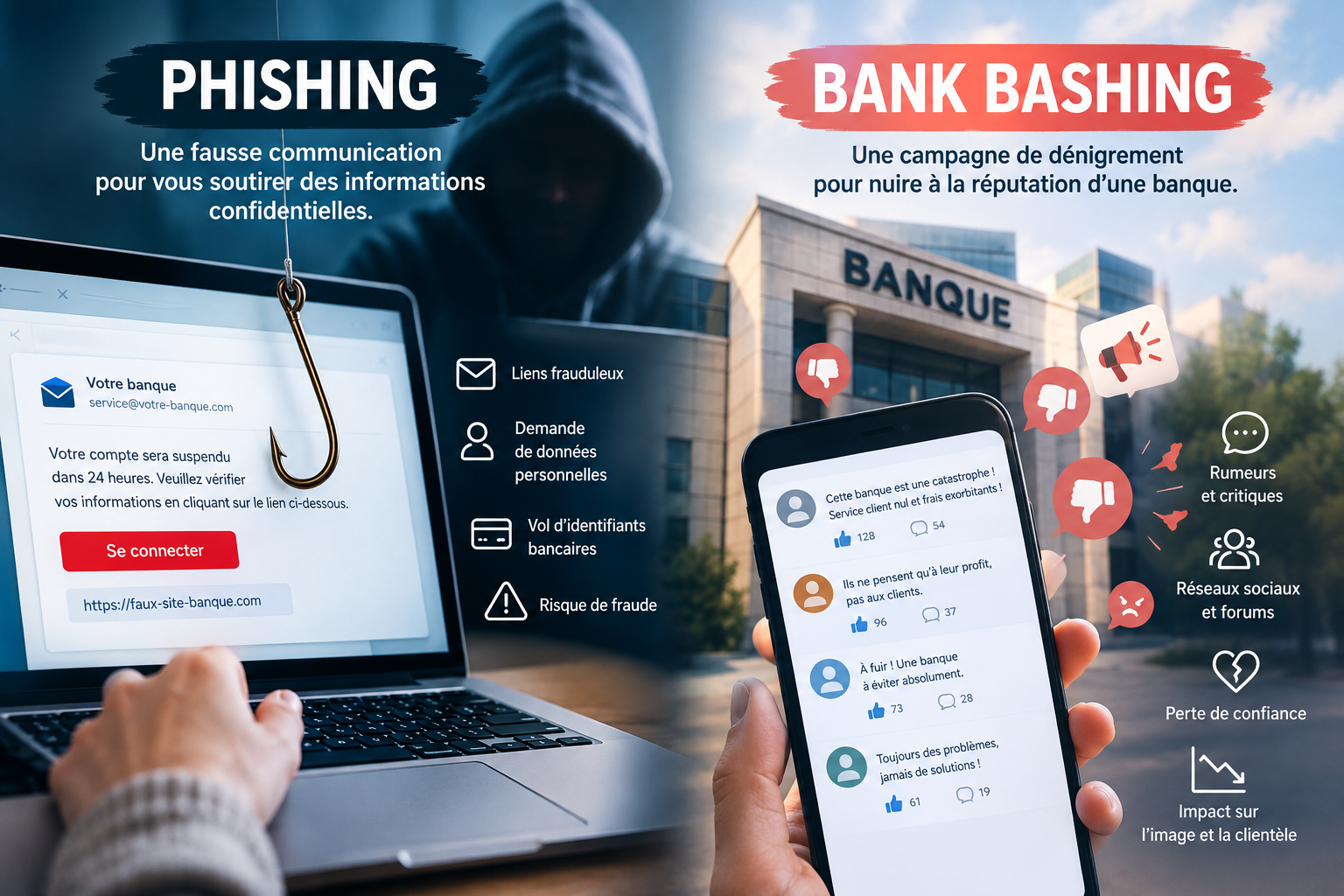 Le phishing et le bank bashing